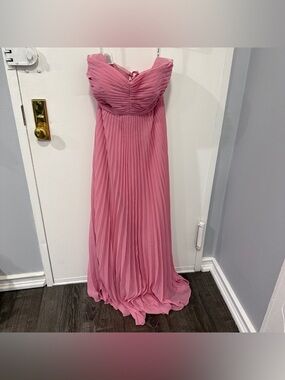 NWT Ryanth Pink Strapless Sweetheart Evening Dress